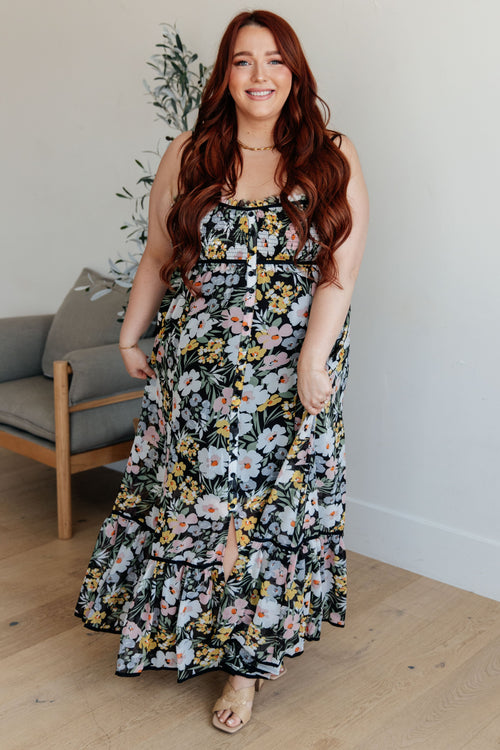 Up From the Ashes Floral Maxi Dress - Lola Cerina Boutique