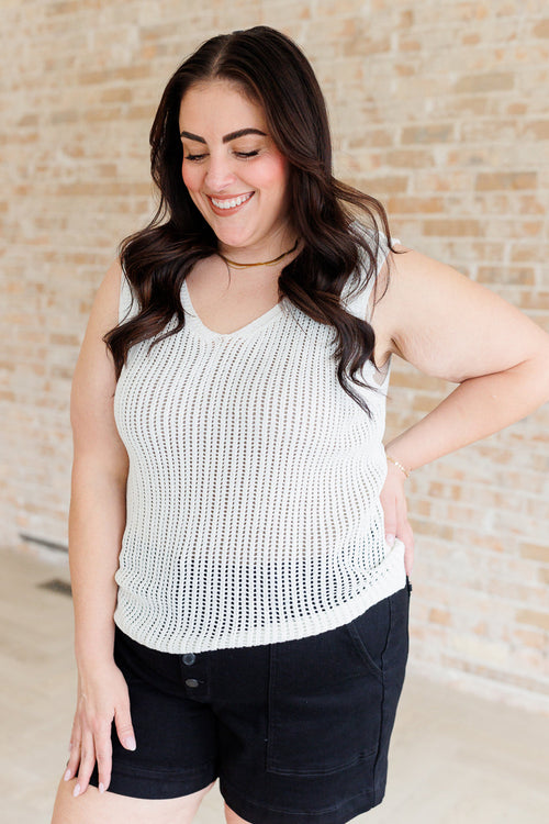 As It Was V-Neck Sweater Tank - Lola Cerina Boutique