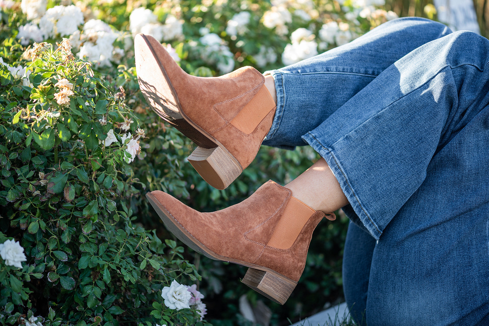 Just Be Yourself Camel Booties - Lola Cerina Boutique