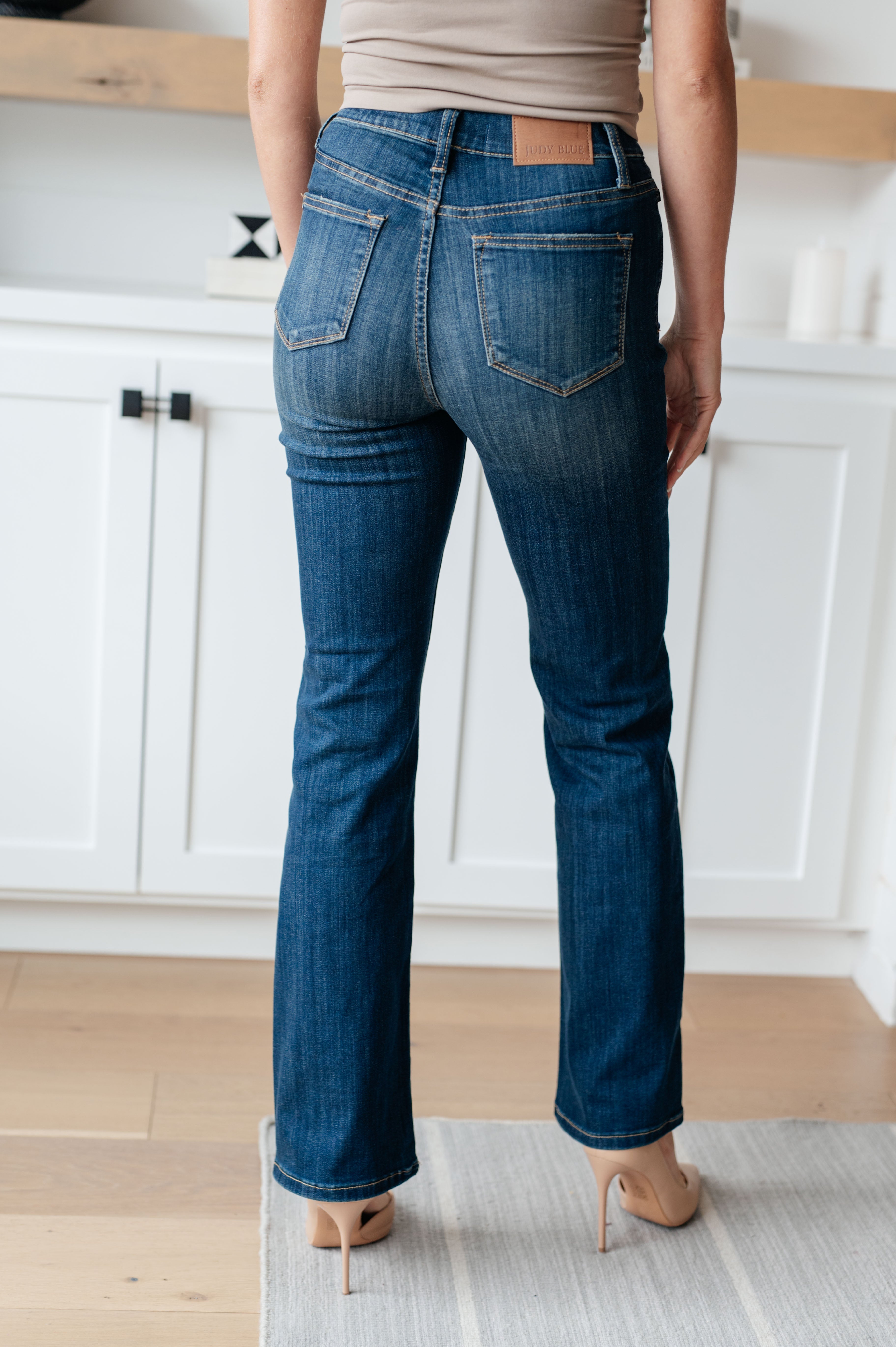 Ricki High Rise Pull On Slim Bootcut Jeans - Lola Cerina Boutique
