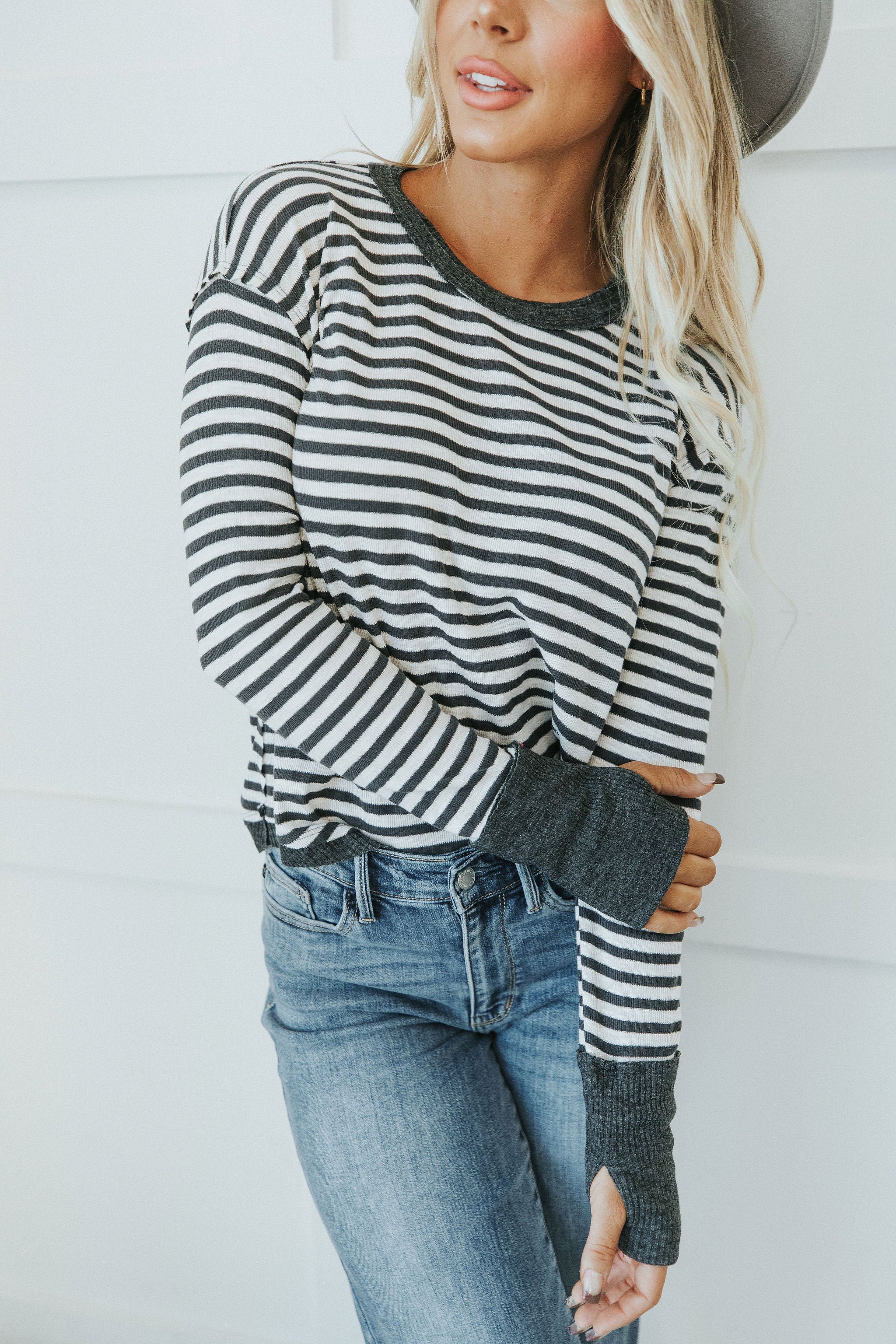 Let's Find Out Striped Top - Lola Cerina Boutique