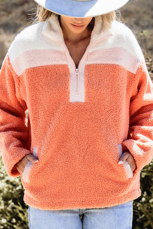 Peachy 1/2 Zip Pullover