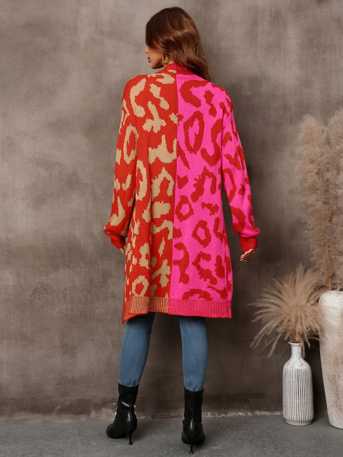 Leopard Button Down Longline Cardigan | 4 Colors - Lola Cerina Boutique