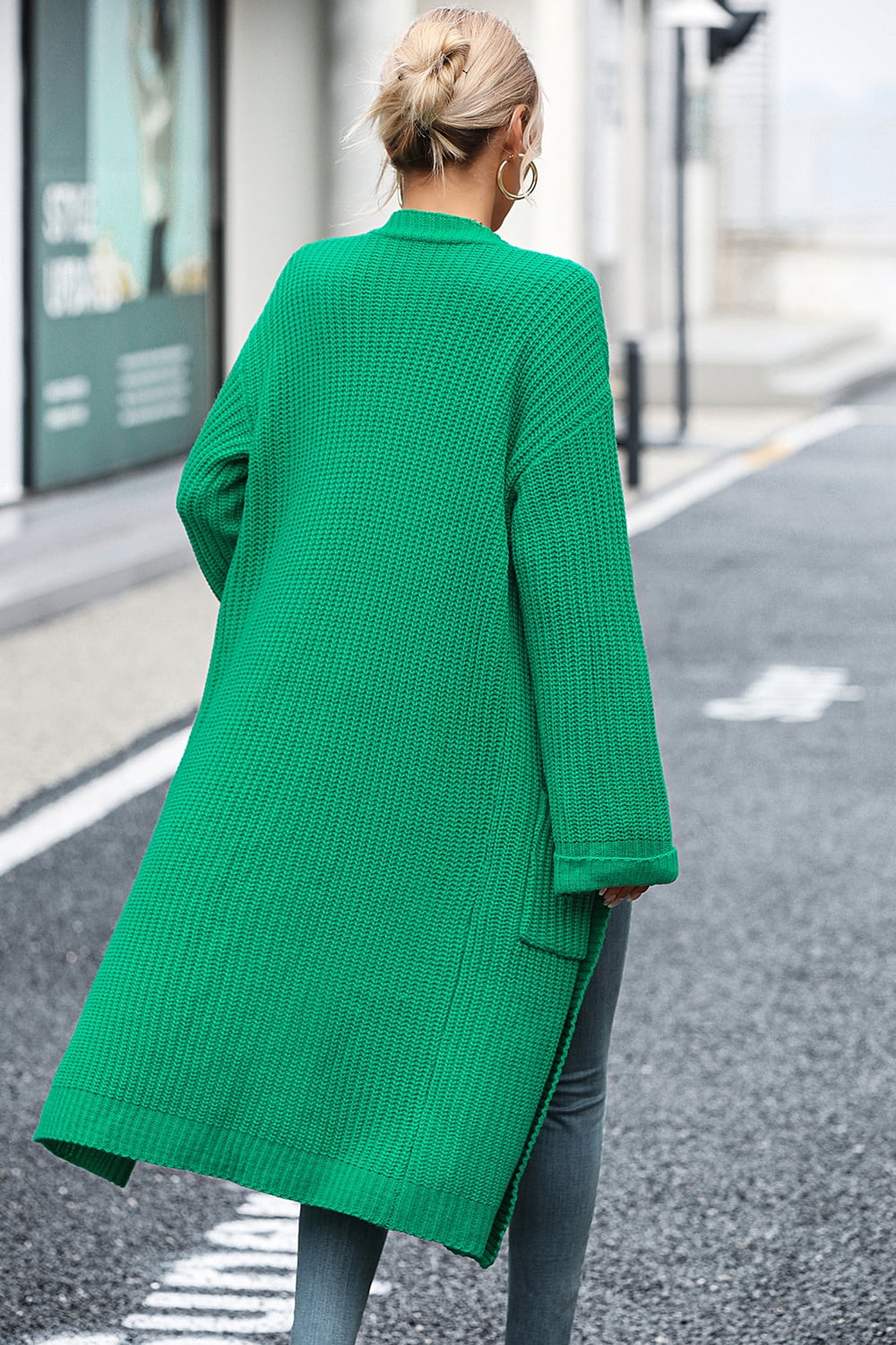 Dropped Shoulder Long Sleeve Cardigan | 5 Colors - Lola Cerina Boutique