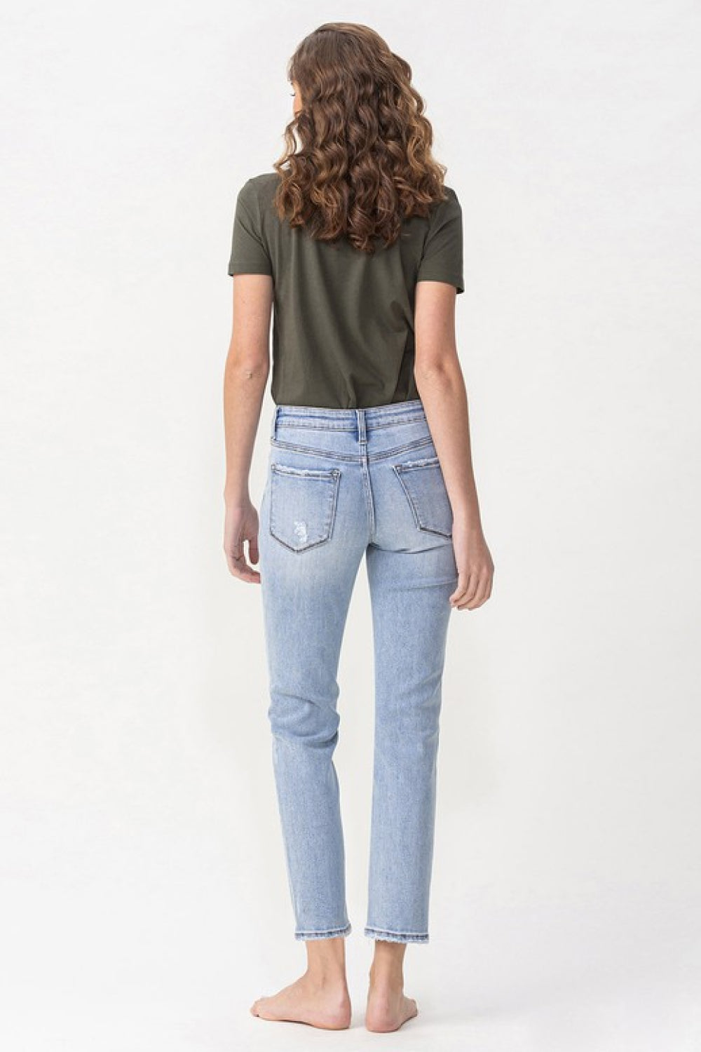 Lovervet Andrea Midrise Crop Straight Jeans - Lola Cerina Boutique