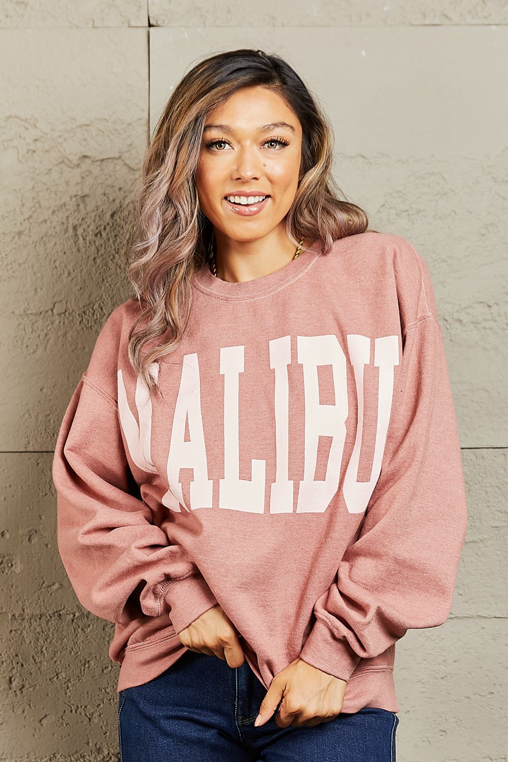 Malibu Crewneck Sweatshirt - Lola Cerina Boutique