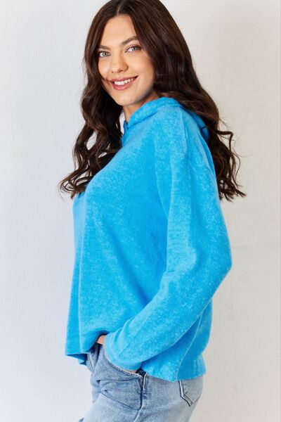 Zenana Full Size Long Sleeve Cozy Hoodie - Lola Cerina Boutique