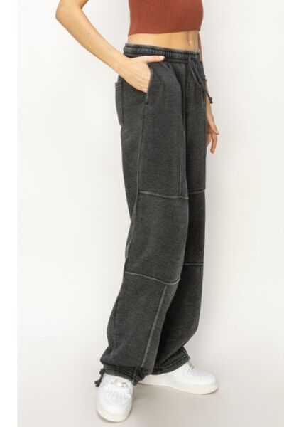HYFVE Stitched Design Drawstring Sweatpants - Lola Cerina Boutique