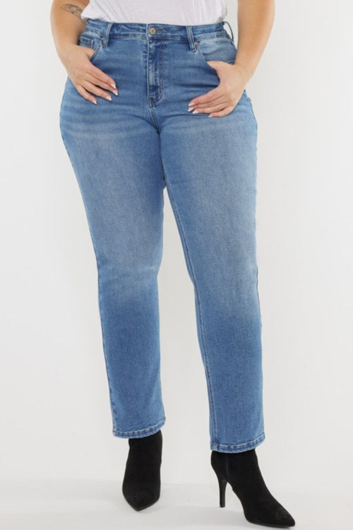 Kancan Full Size Cat's Whiskers High Waist Jeans - Lola Cerina Boutique