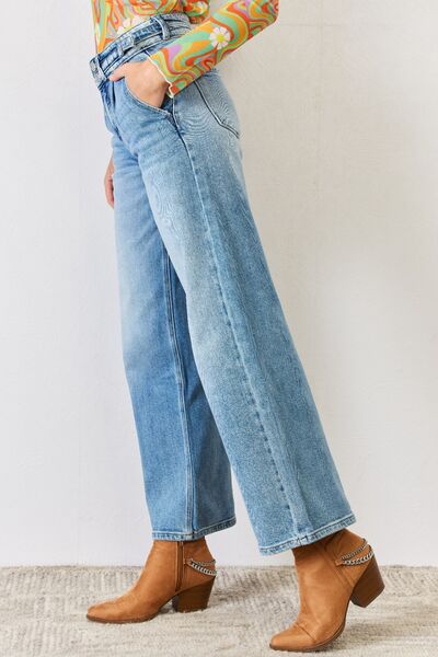 Kancan High Waist Wide Leg Jeans - Lola Cerina Boutique
