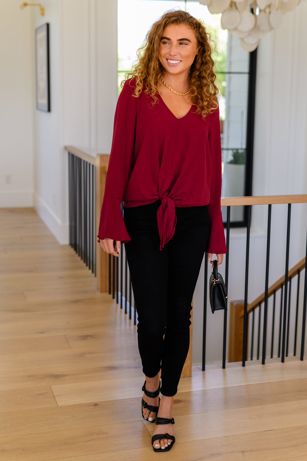A Flare And A Bow Top - Lola Cerina Boutique