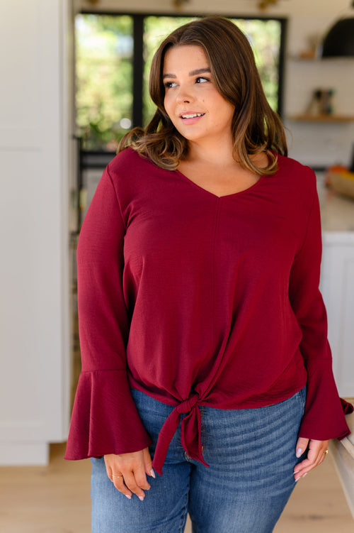 A Flare And A Bow Top - Lola Cerina Boutique