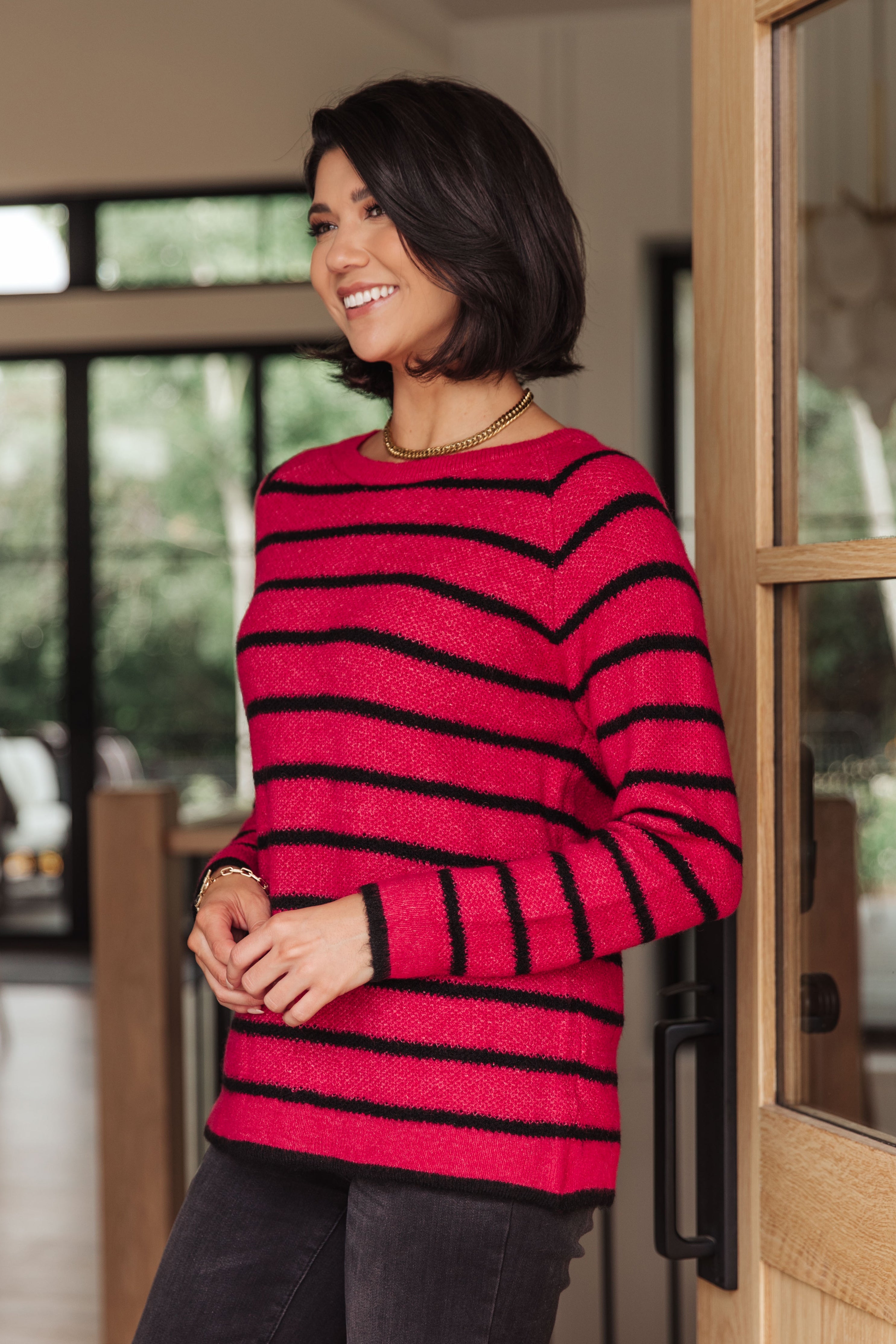 Are We There Yet? Striped Sweater - Lola Cerina Boutique