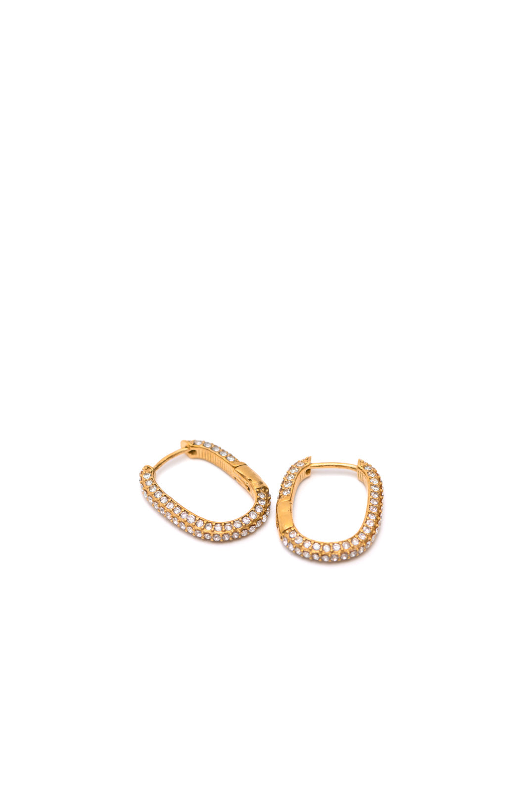 Blinged Out Huggie Earrings - Lola Cerina Boutique