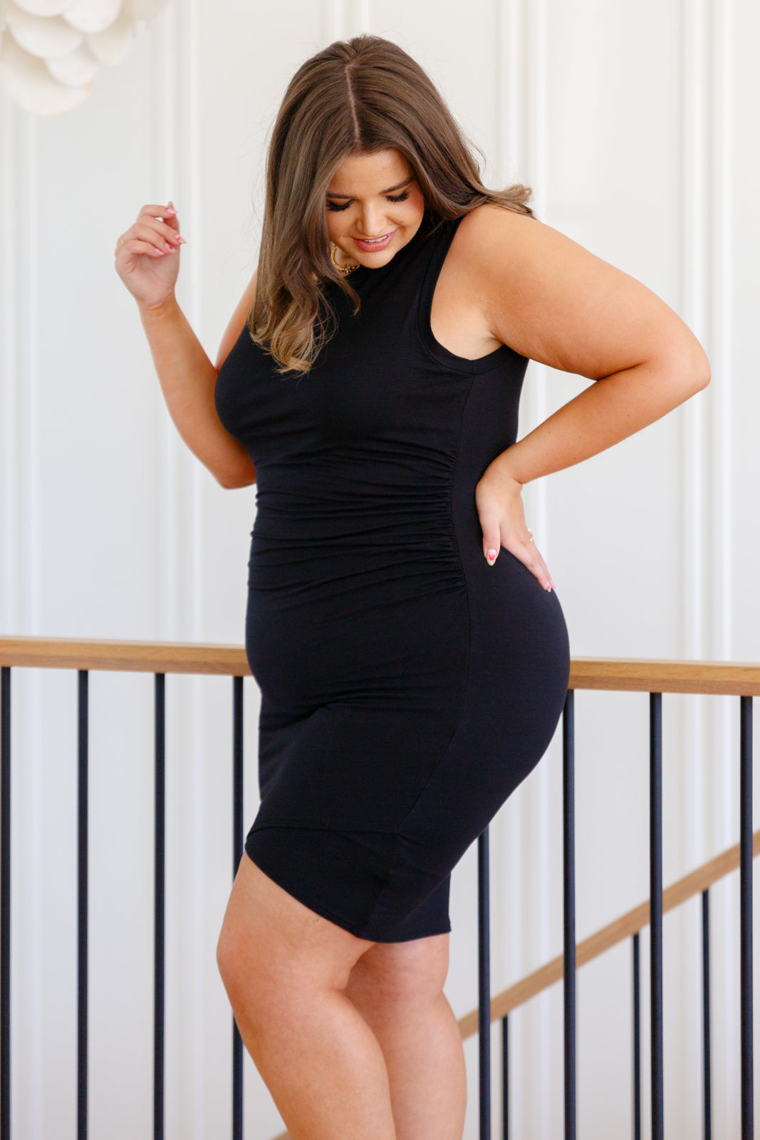 Fully Justified Ruched Wrap Dress - Lola Cerina Boutique