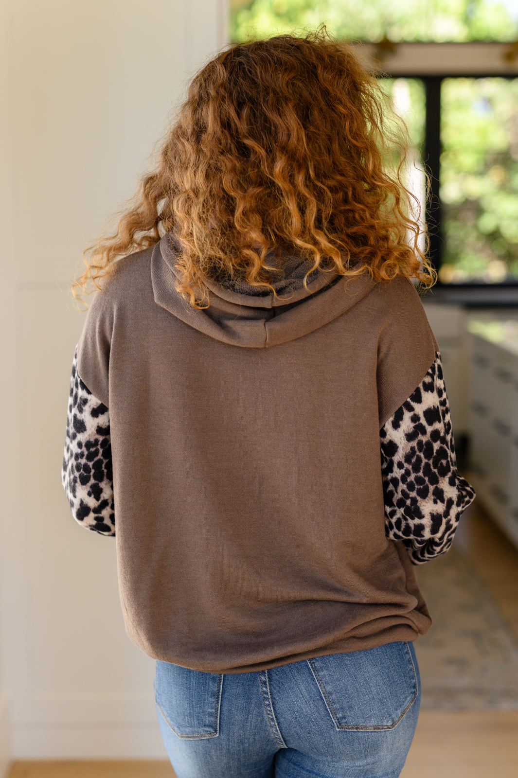 Here And There Leopard Print Hoodie - Lola Cerina Boutique