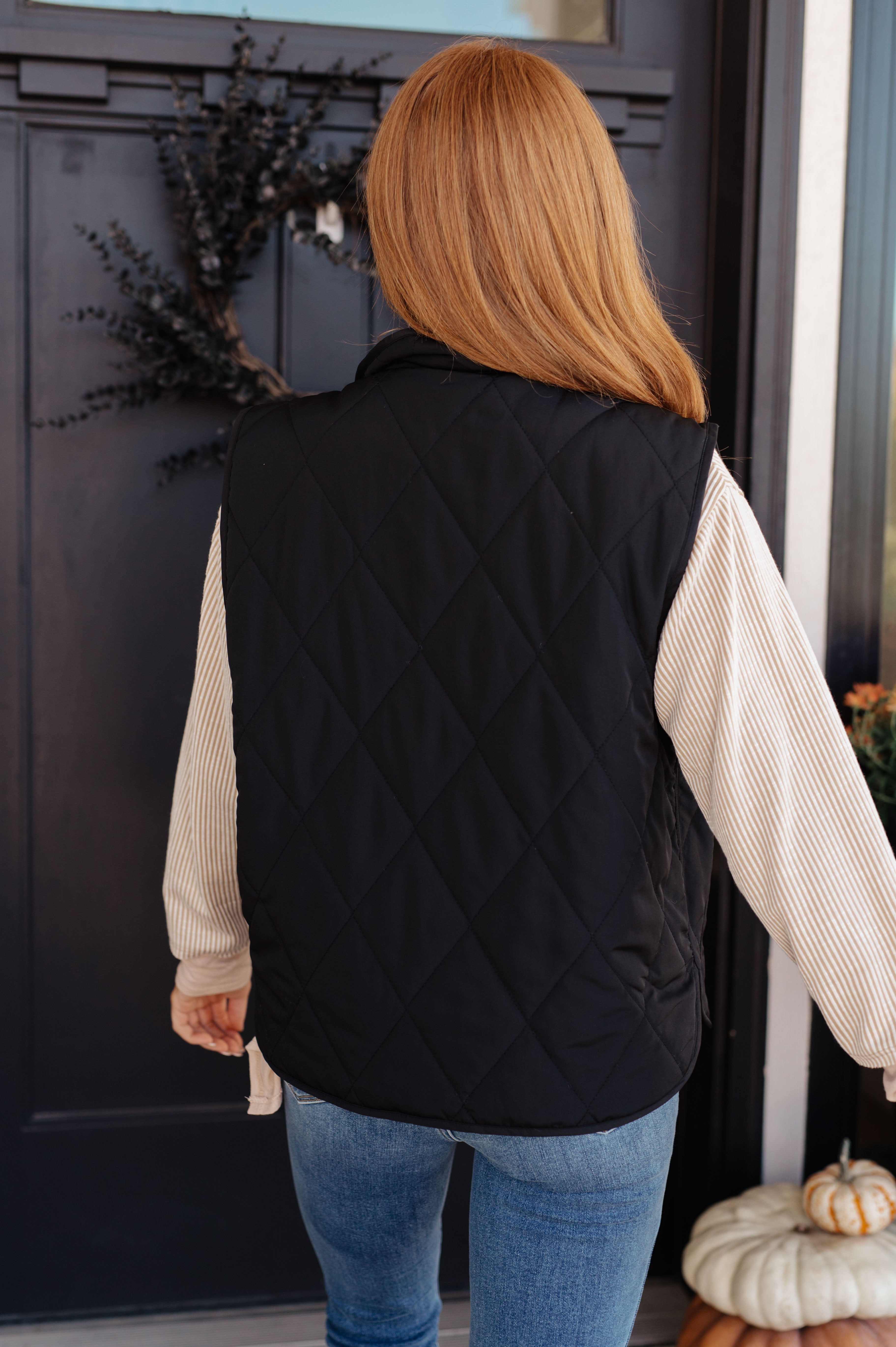 Neither Here Nor There Puffer Vest in Black - Lola Cerina Boutique