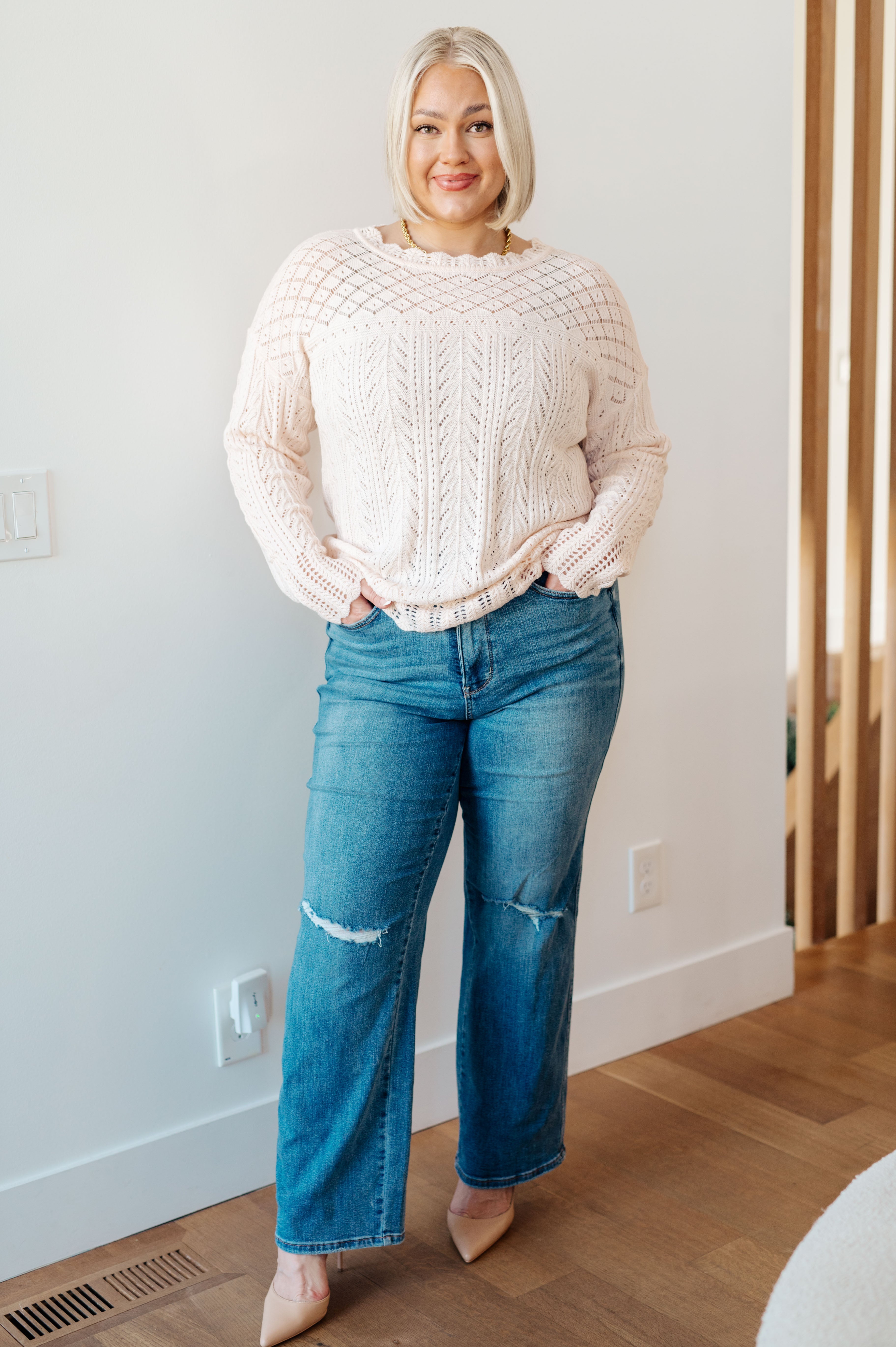 Never Let Down Lightweight Knit Sweater - Lola Cerina Boutique