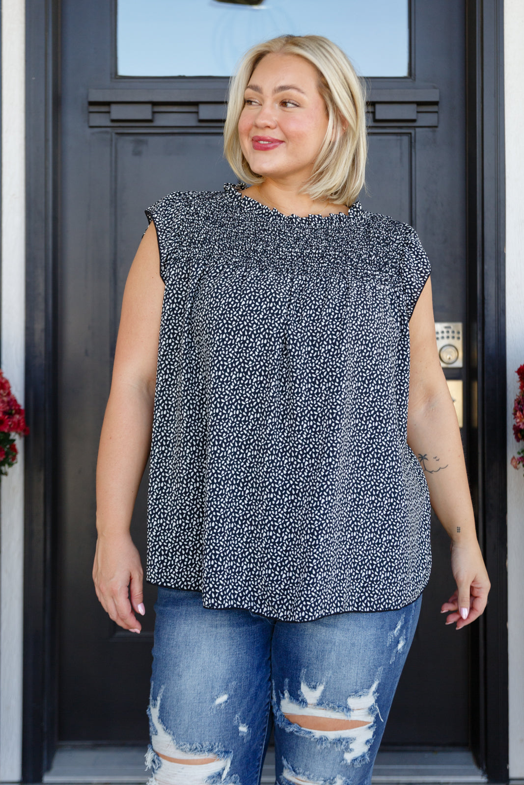 Not So Conventional Cap Sleeve Top - Lola Cerina Boutique