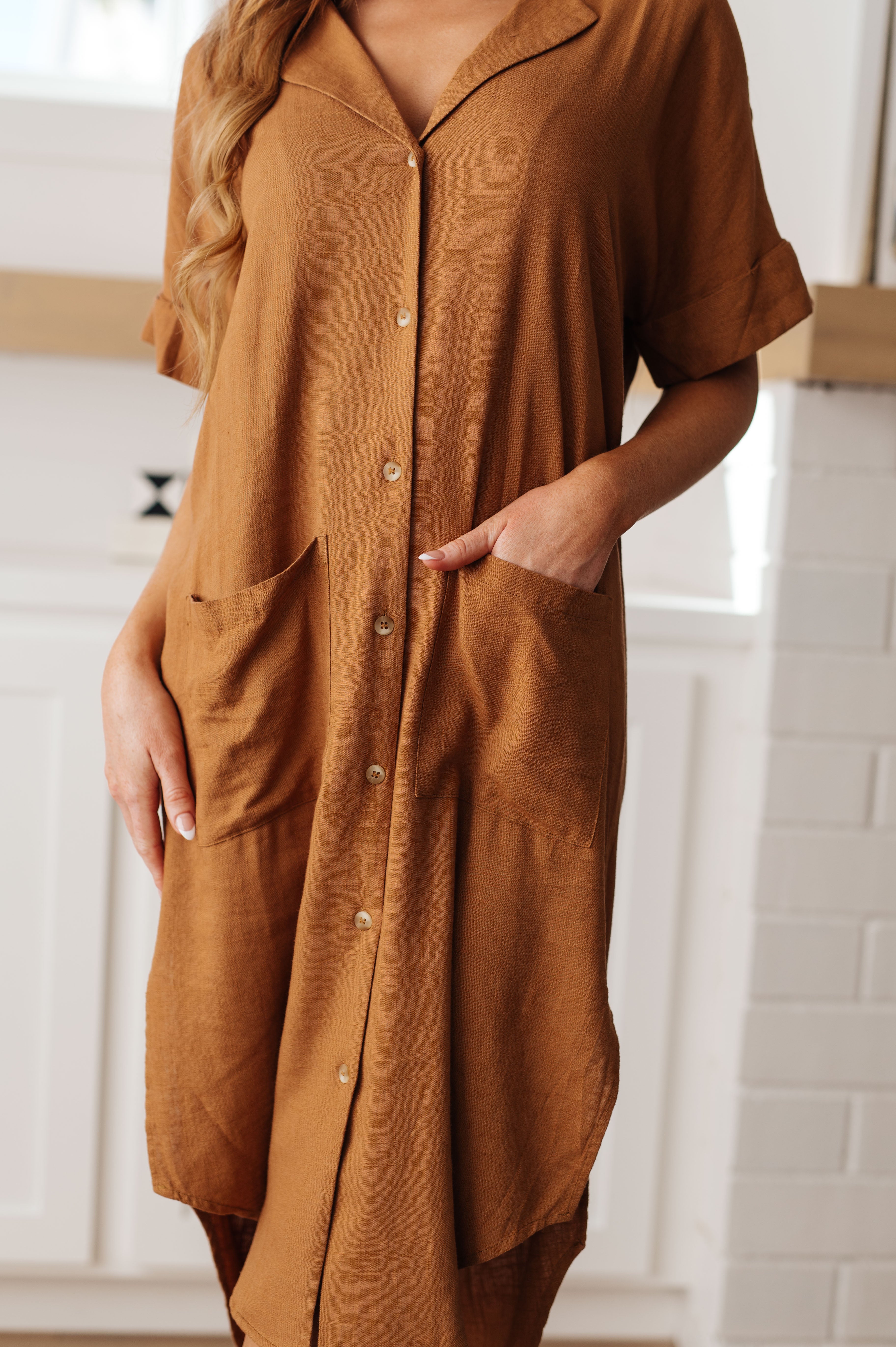 Sure to Be Great Shirt Dress - Lola Cerina Boutique