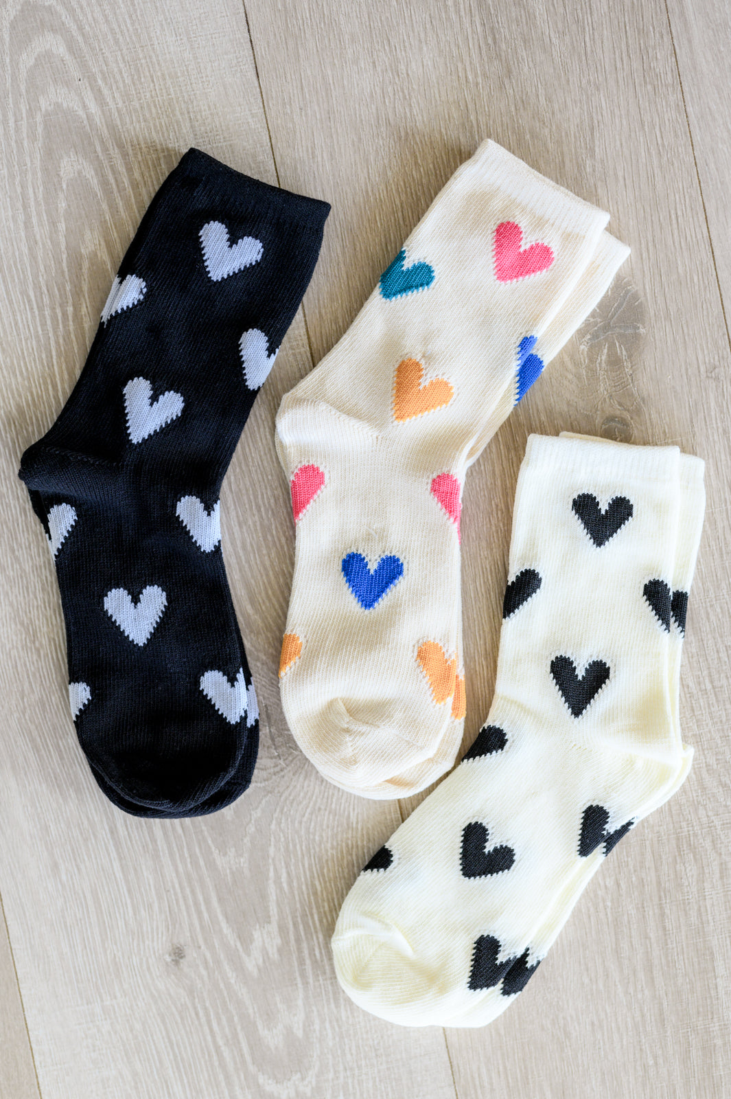Woven Hearts Everyday Socks Set of 3 - Lola Cerina Boutique